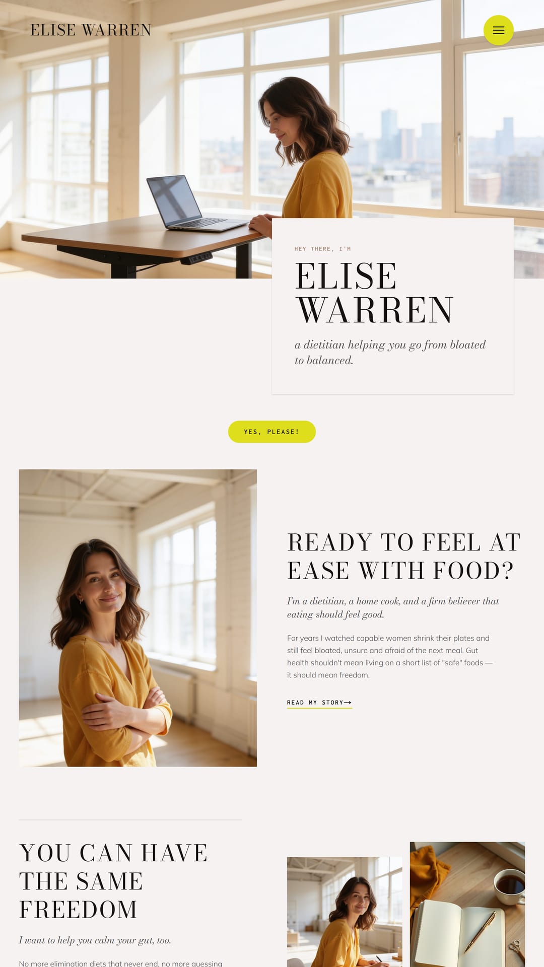 Elise Warren website preview