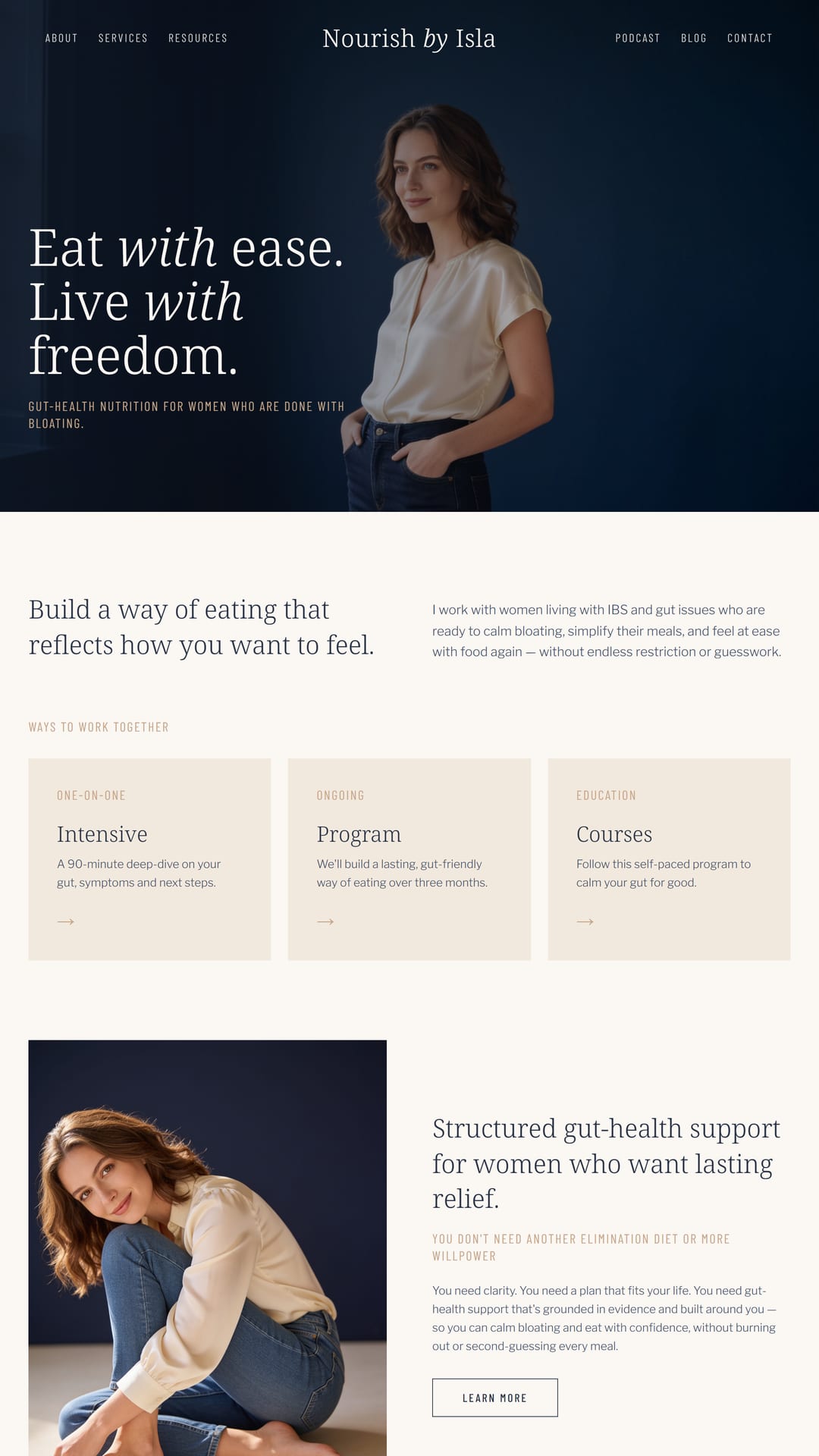 Isla Fraser website preview