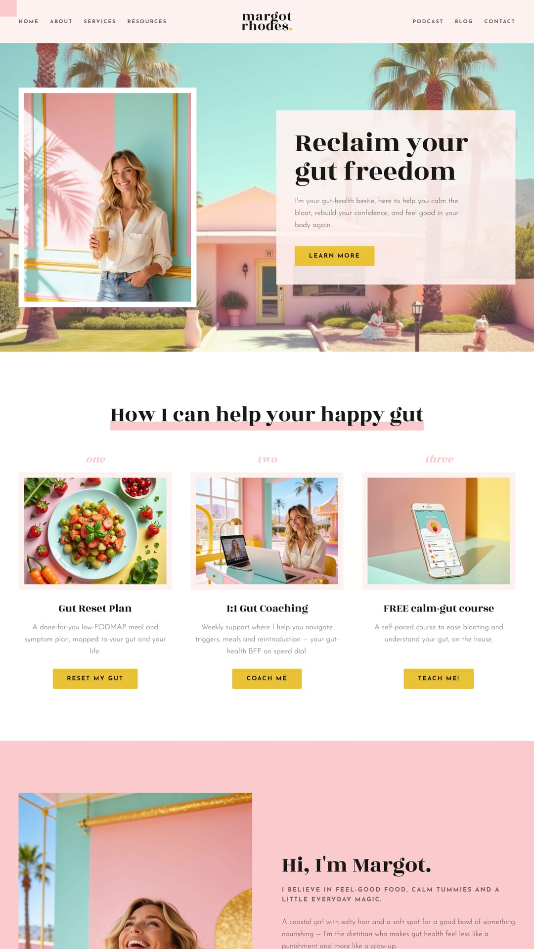 Margot Rhodes website preview