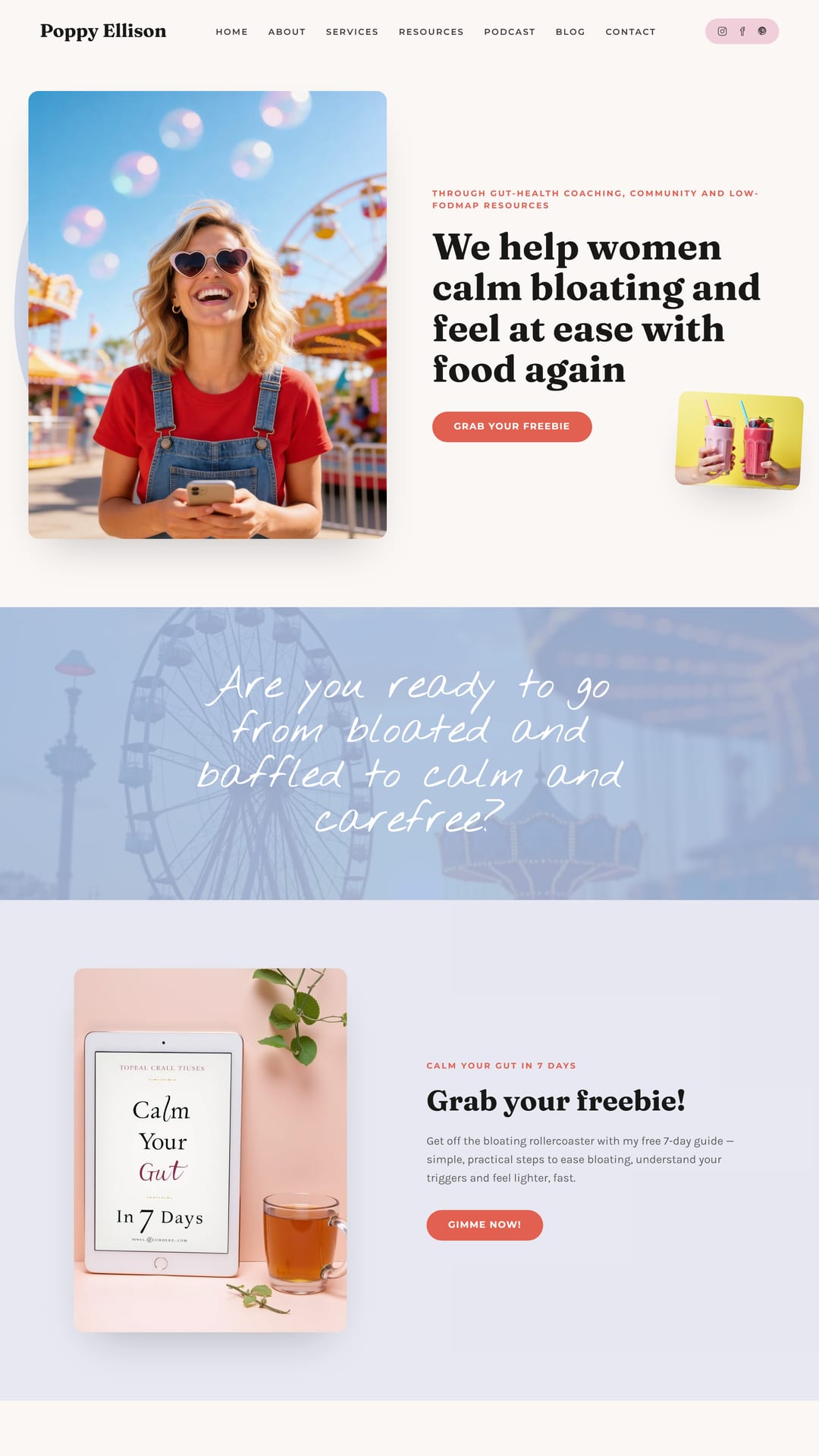 Poppy Ellison website preview